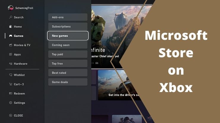 Microsoft store on xbox