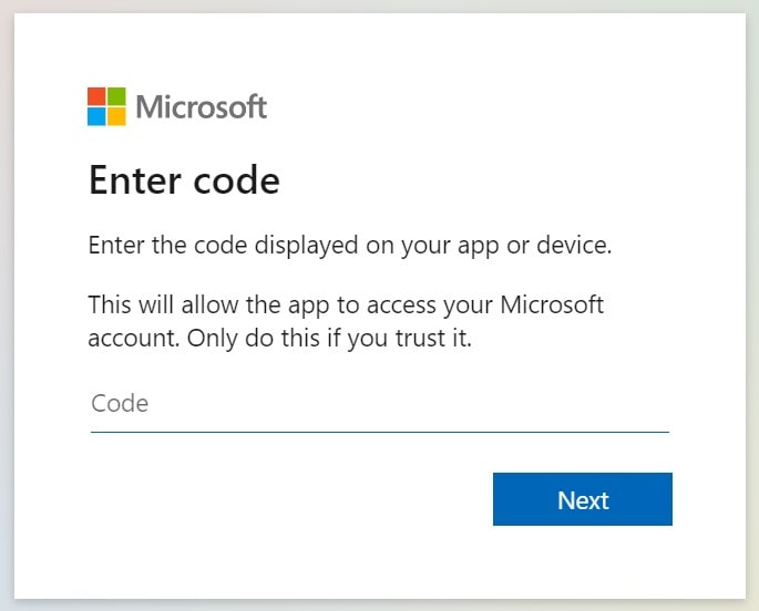 Open https://aka.ms/remoteconnect and paste 8 digit code there
